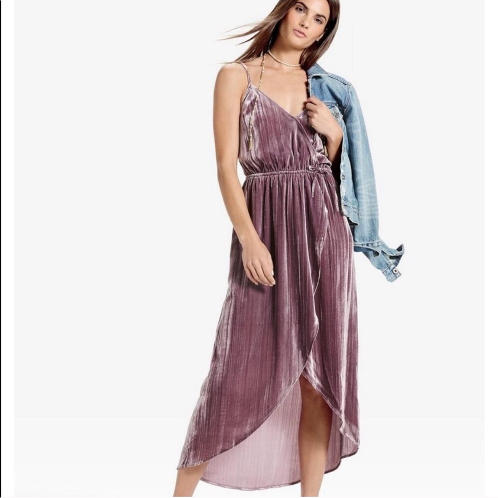 Lucky Brand Crushed Velvet Dress Midi dress
